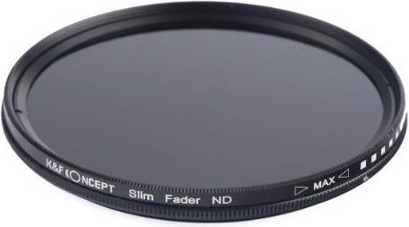 Actual product image K&F Concept Variable ND filter ND2 to ND400 (62 mm, Graduated neutral density filter)