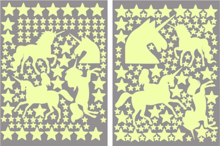 Immagine prodotto Trenddeko Set di stelle luminose e unicorni (21 x 28 cm)