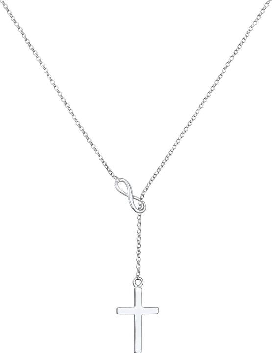 Produktbild Elli Y-Kette mir Kreuz Infinity Symbol (Sterling Silber, 45 cm)