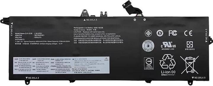 Immagine prodotto Lenovo BATTERIA 4 celle 60Wh 15,44V (4 Celle, 3830 mAh)