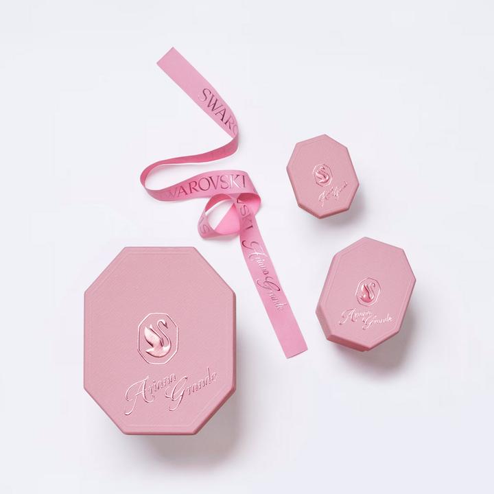 Immagine prodotto Swarovski x Ariana Grande Armband Kristallperle Rundschliff Weiss Rhodiniert (24 cm, Metallo Swarovski)
