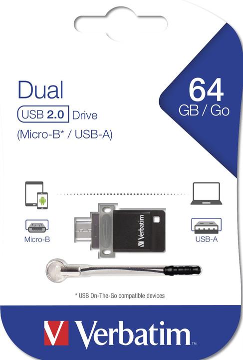 Actual product image Verbatim Store n Go (64 GB, Micro USB, USB 2.0)