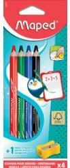 Immagine prodotto Maped - Whiteboard-Marker MARKER'PEPS 100% FSC Holz x4 + Anspitzer (4 x)