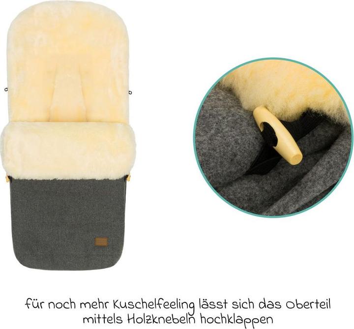 Produktbild Fillikid Fusssäcke für Kinderwagen & Buggys Lammwoll-Fusssack Bernina Wool für Buggy