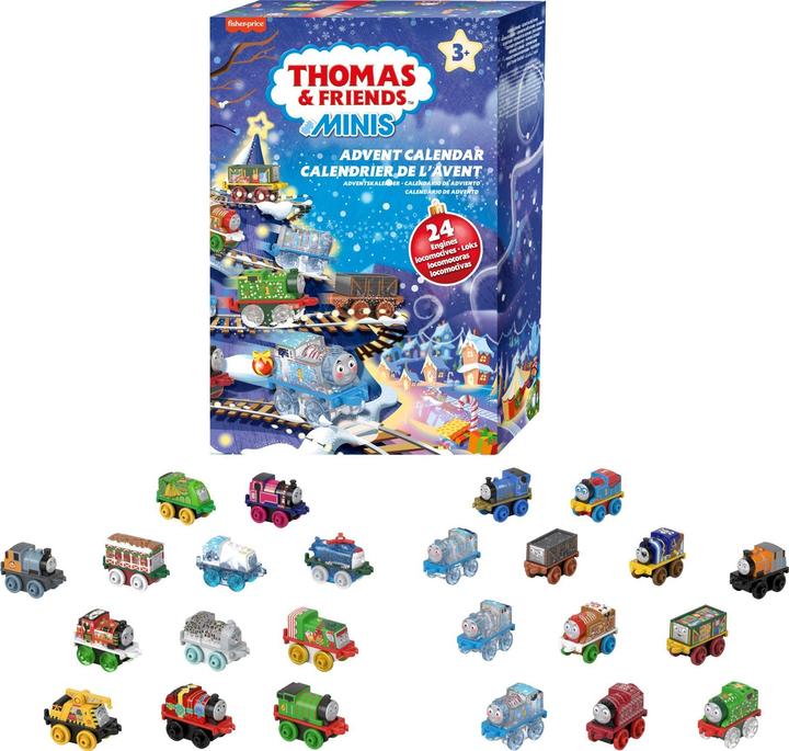 Actual product image Mattel Thomas and his friends mini advent calendar 2024