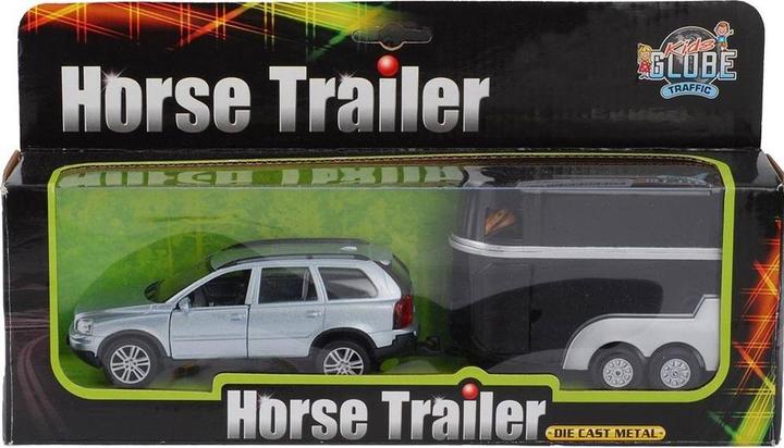 Actual product image NoName Volvo XC90 die cast with horse trailer