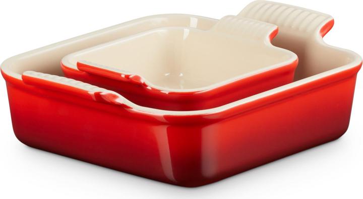 Image du produit Le Creuset Plats à four Tradition (lot de 2) 13/20 cm rouge cerise