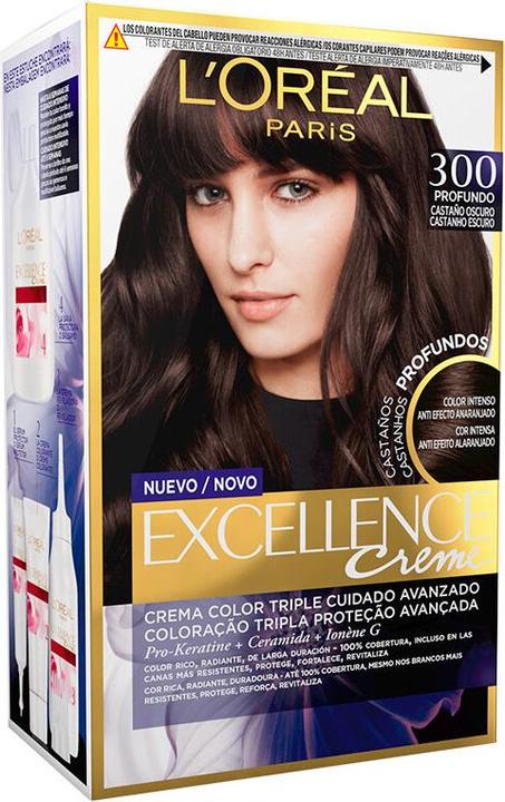 Actual product image L'Oréal Paris EXCELLENCE BRUNETTE ink #300-true dark brown (#300-true dark brown)