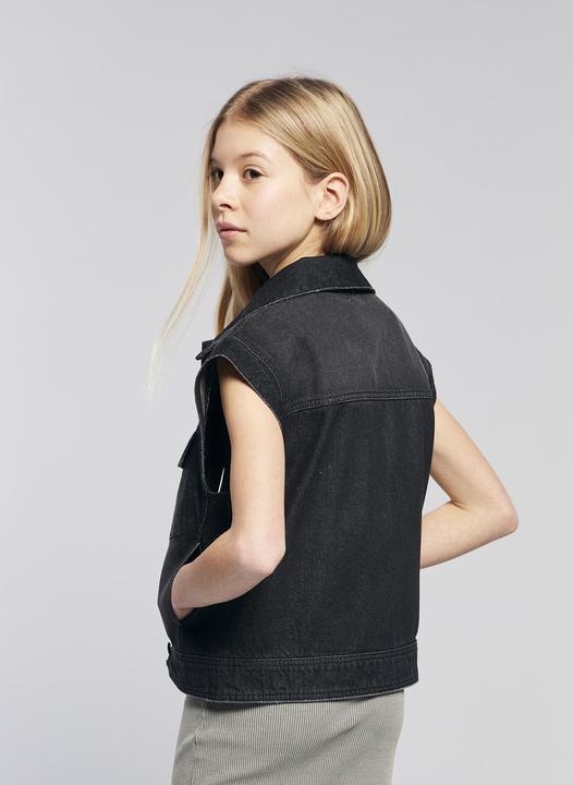 Image du produit Jonen Mädchen Jeansweste Oversize-Look (128)