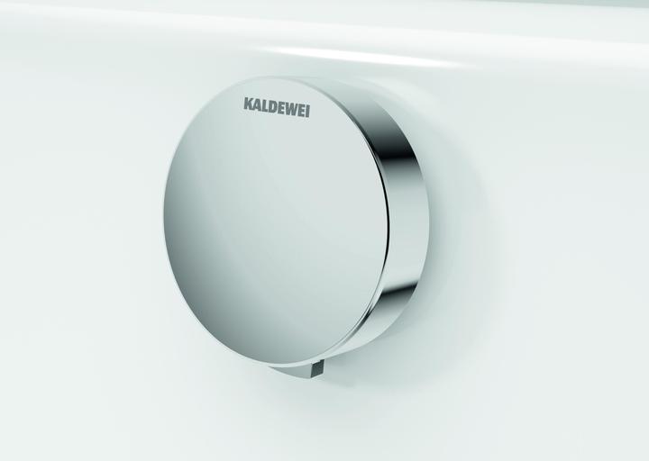 Kaldewei Ablaufgarnitur chrom Verlängert Modell 4012, mit Füllfunktion (45 cm, 18 cm)