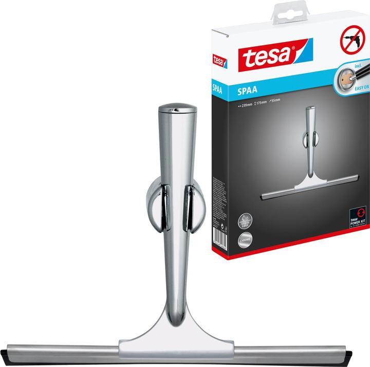 Actual product image tesa SPAA shower squeegee incl. adhesive solution without drilling