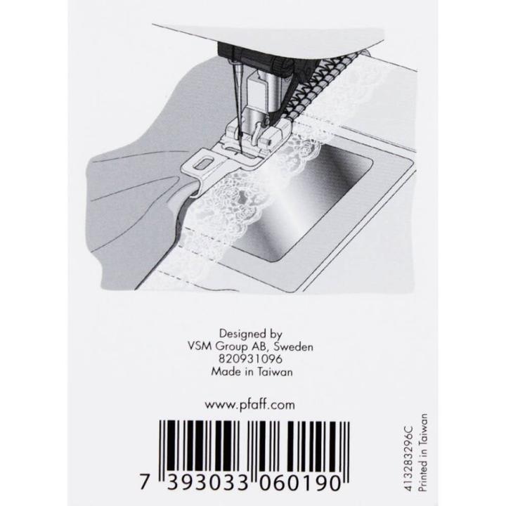 Actual product image Pfaff Edge saw foot for IDT for group D E G J K L