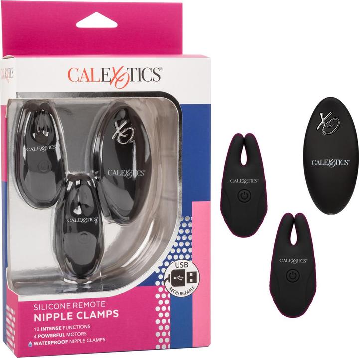 Actual product image CalExotics Nipple clamps with remote control