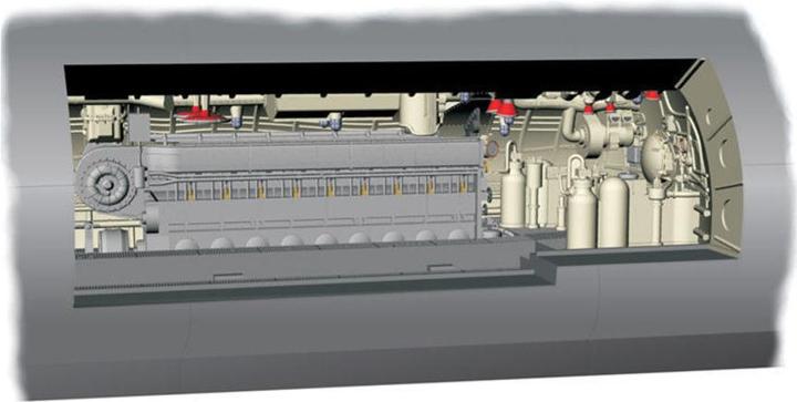 Immagine prodotto CMK Sezione motori diesel del sottomarino IX