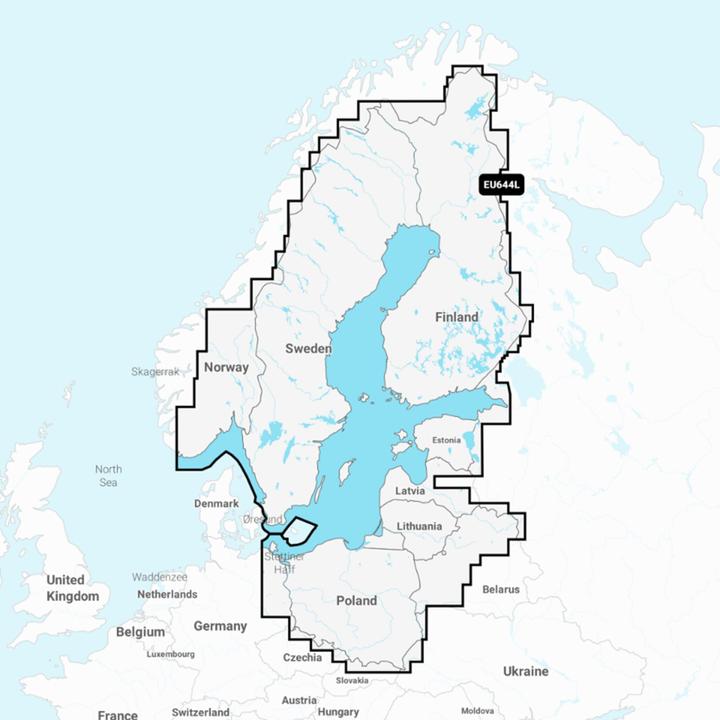 Actual product image Navionics Gold XL9: 44XG Eastern Baltic Sea