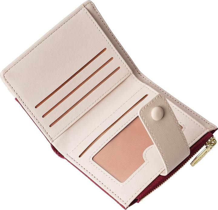 Actual product image Only-Bags.Store Neue gesteppte Brieftasche mit Reissverschlusstasche und Schnallenverschluss, perfekt für Geschenke