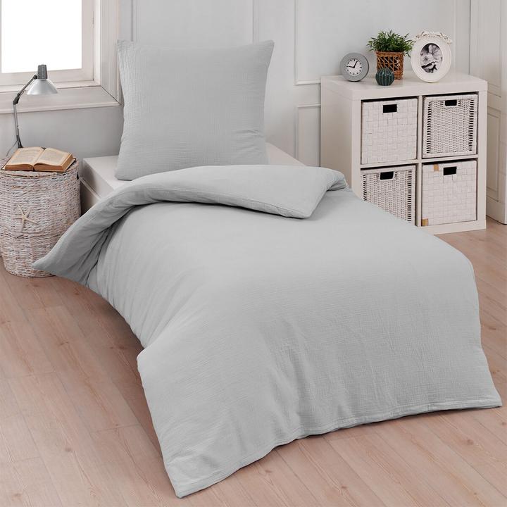 Actual product image Traumschlaf Muslin Uni (Duvet cover, 80 x 80 cm, 240 x 220 cm)