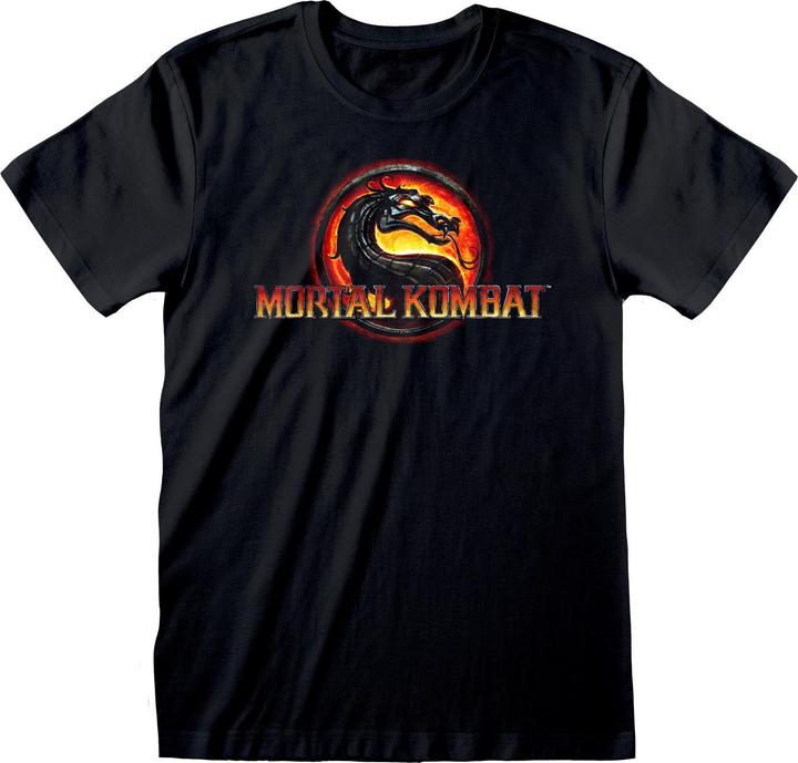 Actual product image Mortal Kombat Unisex Adult Logo T-Shirt (XL)