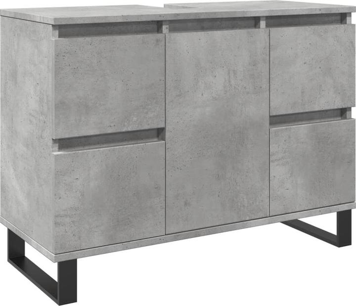 Immagine prodotto VidaXL Mobiletto Base Mobiletto da bagno Grigio cemento Materiale a base di legno (80 x 33 x 60 cm)
