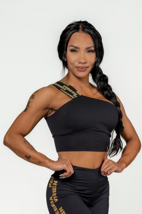 Image du produit Nebbia Women's High Support Sports Bra Intense Asymmetric 841 black (M)