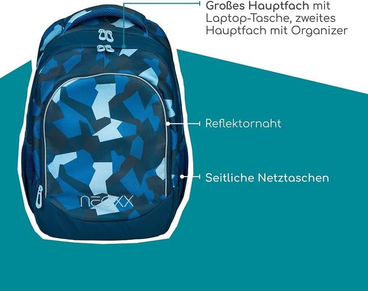 Image du produit Familando Camo Nation Schulrucksack-Set (27 l)