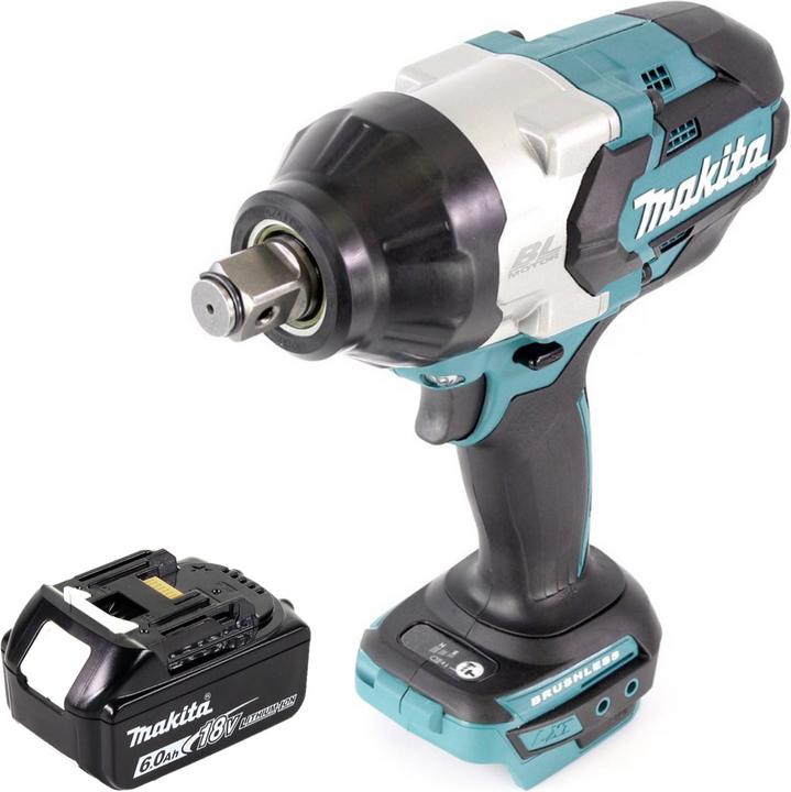 Produktbild Makita DTW 1001 G1 Akku Schlagschrauber 18V 3/4“ 1050Nm Brushless + 1x Akku 6,0 Ah - ohne Ladegerät (Akkubetrieb)