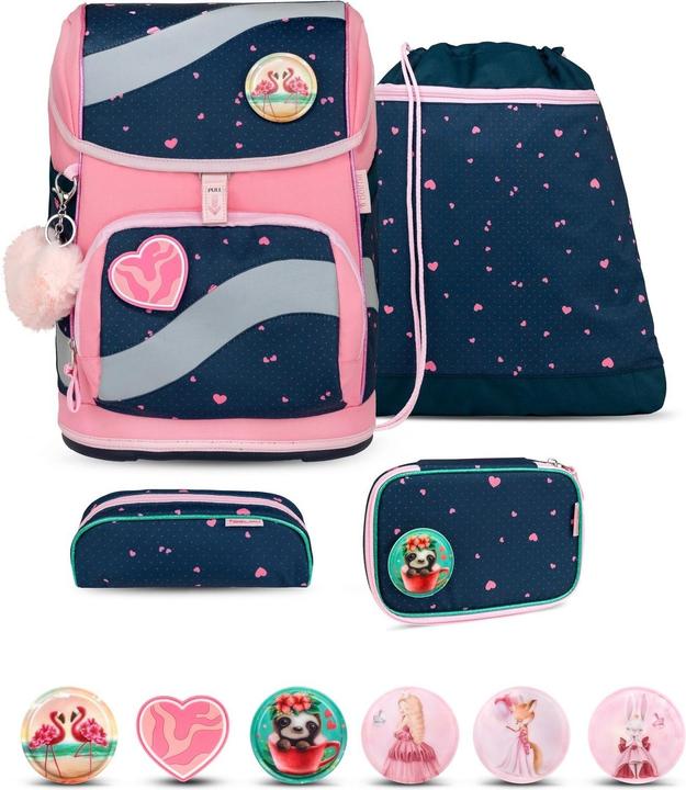 Produktbild Belmil SMARTY Schulrucksack-Set In Love With Hearts (20 l)