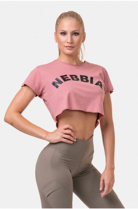 Nebbia Loose Fit & Sporty Crop Top 583 old rose (S)
