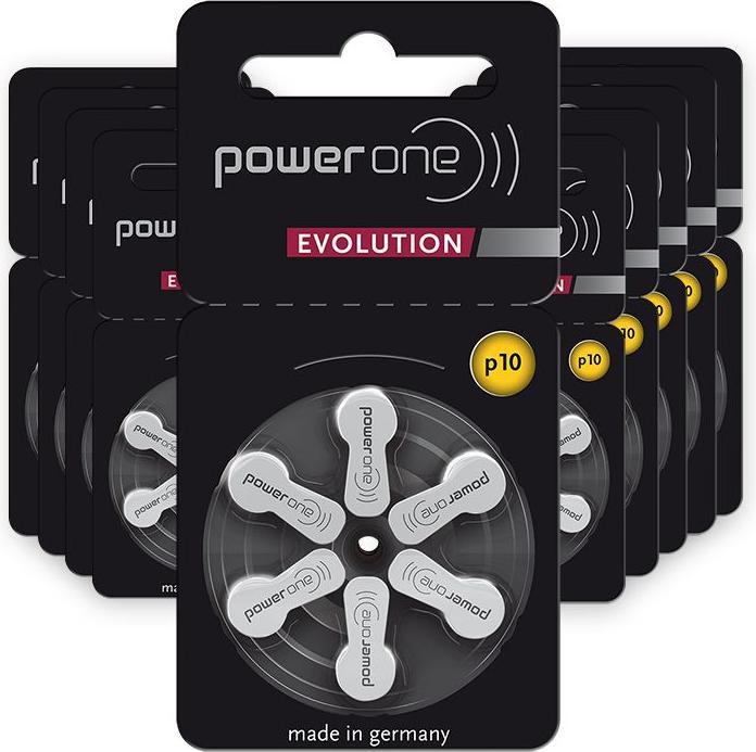 Produktbild Powerone Evolution p10 Hörgerätebatterien (60 Stk., 10, A10, PR70, 92 mAh)