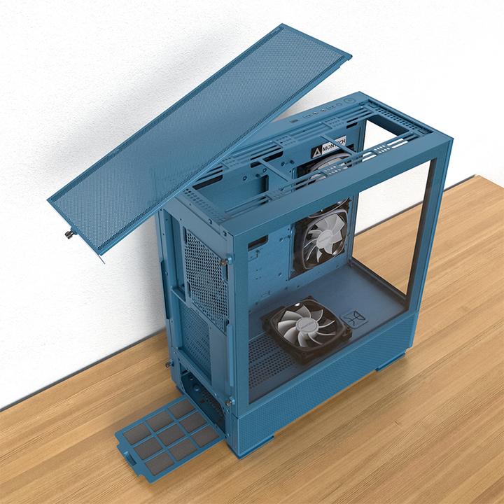 Produktbild Montech SKY TWO, Midi-Tower - blau (ATX, Mini-ITX, mATX)
