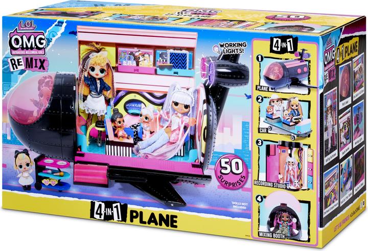 Produktbild MGA O.M.G. Remix 4-in-1 Plane Playset Transforms