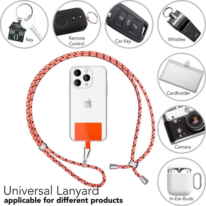 Image du produit Nalia Chaîne universelle pour téléphone portable à porter autour du cou avec pad