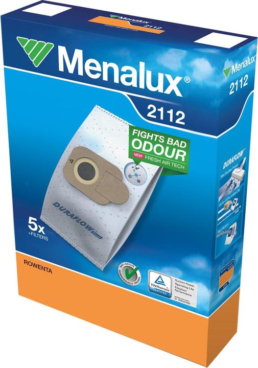 Image du produit Menalux 2112 Sacs à poussière pour Rowenta RO 64, RO 6432, RO 63, RO 68 / 5 sacs à poussière Duraflow Syn (5 x)