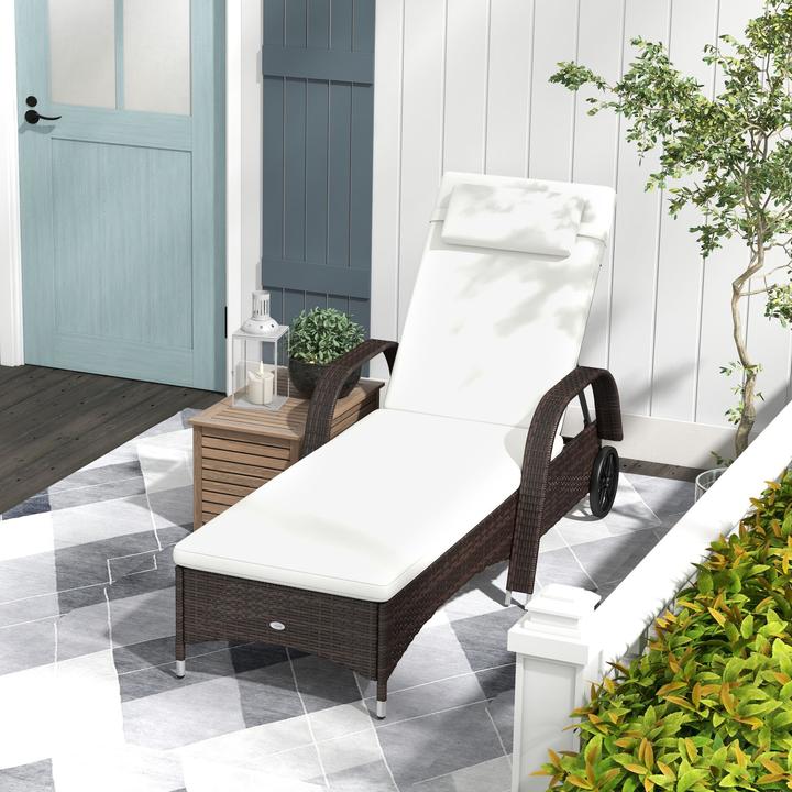 Image du produit Outsunny Chaise longue de jardin (200 cm)