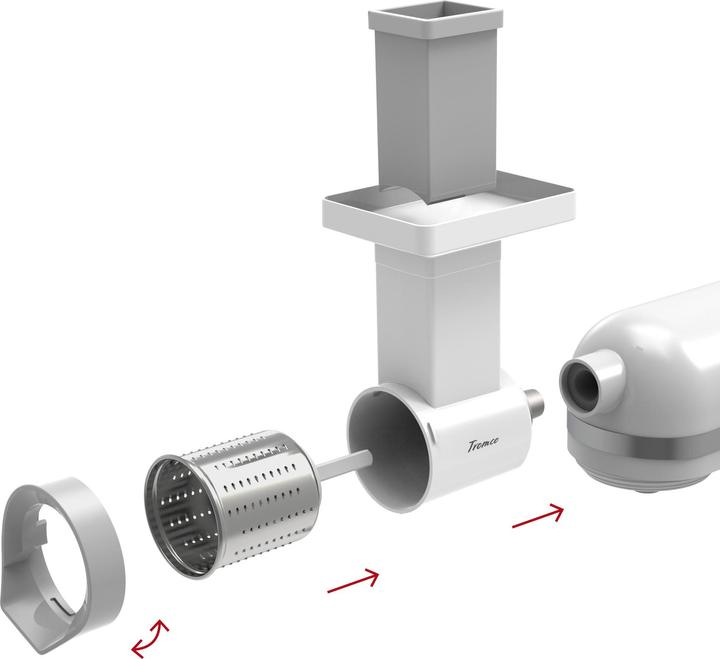 Produktbild Tromco Raffelvorsatz-Set Classic mit Trommel 1/2/3 (KitchenAid/Electrolux/AEG)