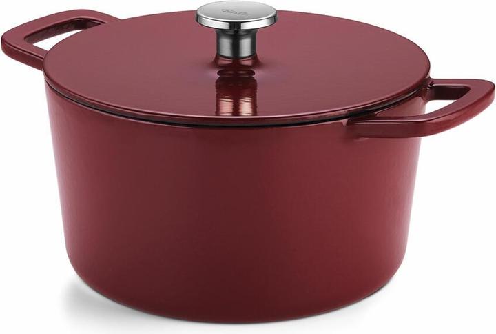 Produktbild Fissler Bräter Gusseisen rund, Burgunder rot (24 cm, Bräter + Schmortopf, Gusseisen)