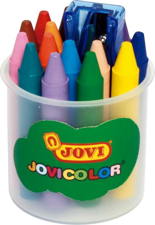 Jovi Wax crayons Jovicolor round assorted colours 16 pieces in tin (16 colours, 16 x)
