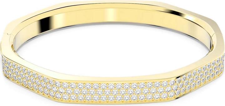Actual product image Swarovski Dextera Bangle Octagon Shape Pavé Medium White Gold (Swarovski Metal)