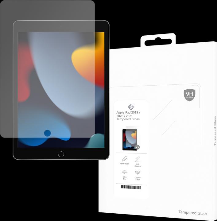 Actual product image Cazy Protective glass compatible with iPad 2021 (9th Gen)/2020 (8th Gen)/iPad 2019 (7th Gen) screen (2 Piece, iPad 2021 (9th Gen), iPad 2020 (8. Gen), iPad 2019 (7th gene))