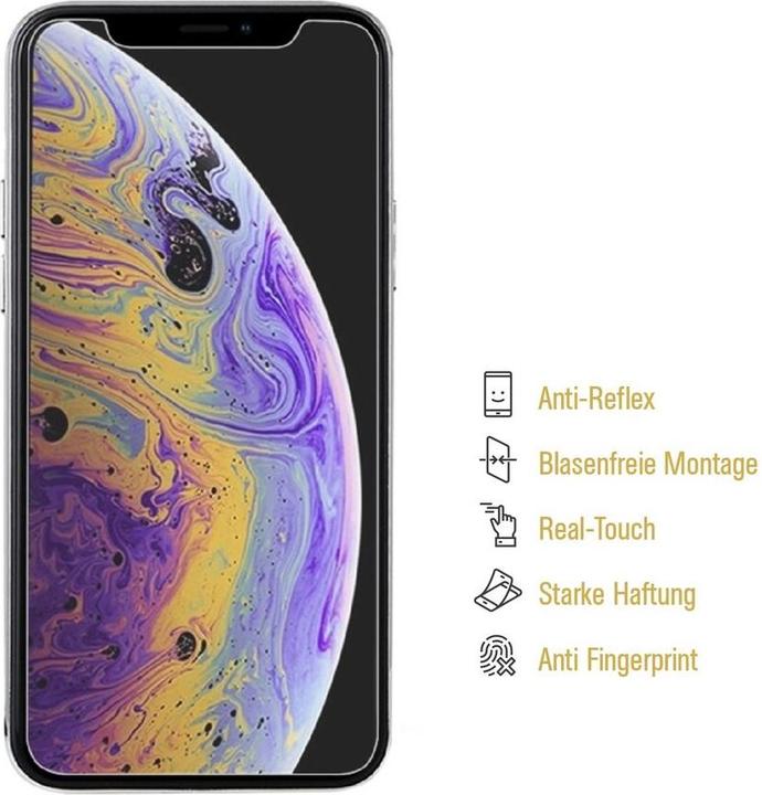 Actual product image Protectorking 3x premium matt anti-reflective screen protector (1 Piece, Apple iPhone XS)