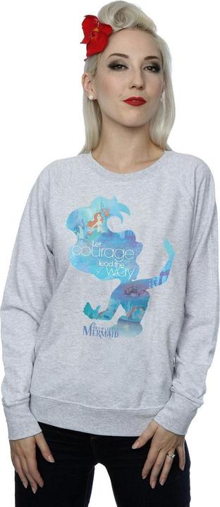 Actual product image Disney Princess Womens/Ladies Ariel Filled Silhouette Sweatshirt (XXL)