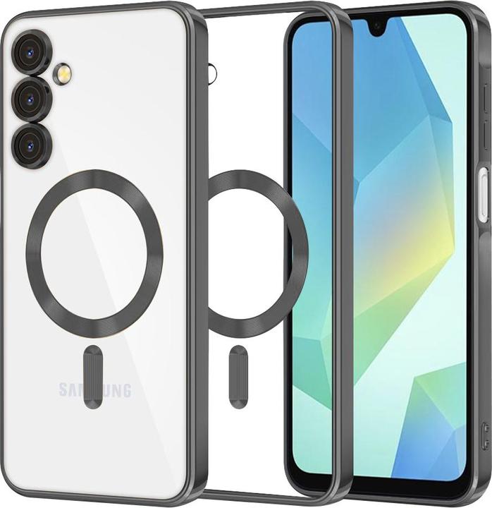 Produktbild Techsuit - Luxury Crystal MagSafe - Samsung Galaxy A16 4G / A16 5G - Black (Samsung Galaxy A16 5G, Samsung Galaxy A16)
