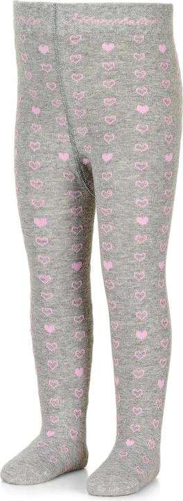 Actual product image Sterntaler Baby Tights Hearts Light Grey Melange Gr. 80 (80)