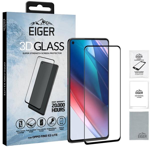 Image du produit Eiger Mountain Glass Clear Edge (1 pièce(s), Oppo Find X3 Lite)