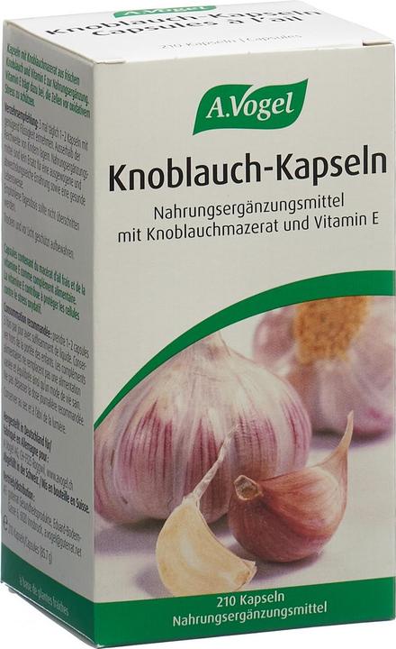 Produktbild A. Vogel VOGEL Knoblauch Kapseln Glas 210 (210 Stück, Kapseln, 239 g)