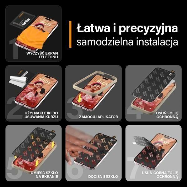 Actual product image PanzerGlass Re:fresh (1 Piece, Apple iPhone 15)