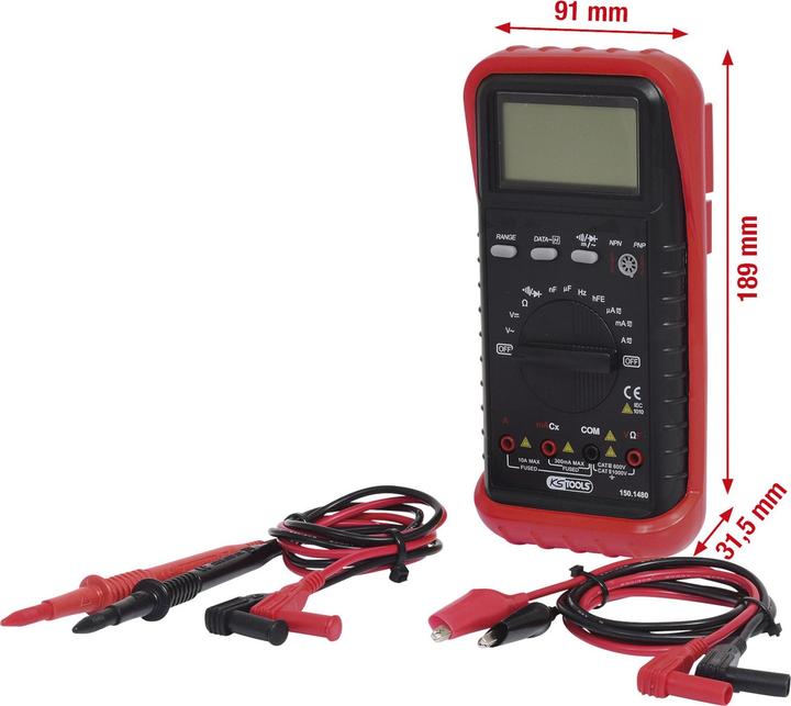 Image du produit KS Tools KFZ-Multimeter 150.1480