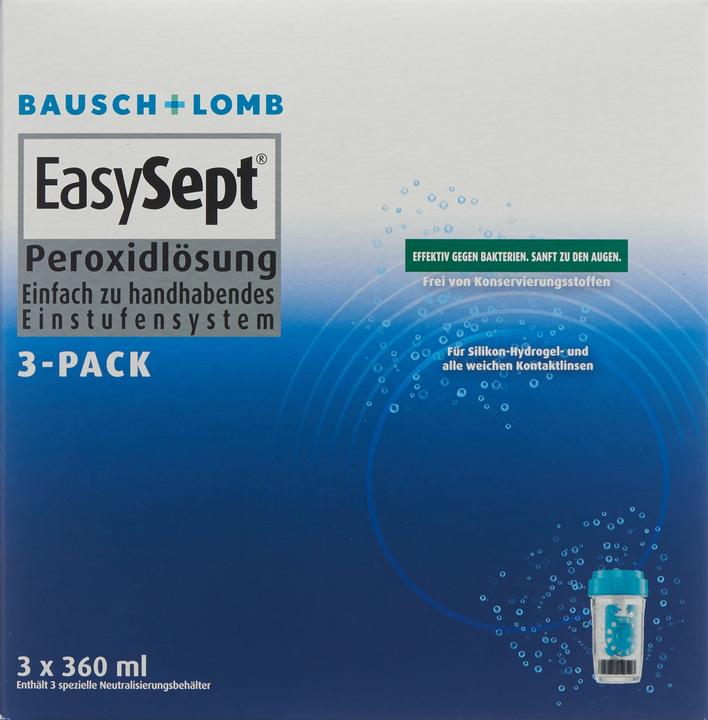 Actual product image Bausch + Lomb EasySept 3Pack (Peroxide system, 1080 ml)
