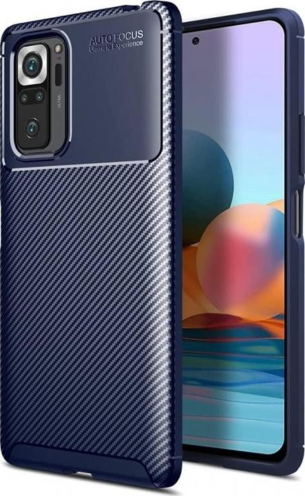 Screenguard Xiaomi Redmi Note 10S Hülle Carbon Design TPU Case (Xiaomi Redmi Note 10S)
