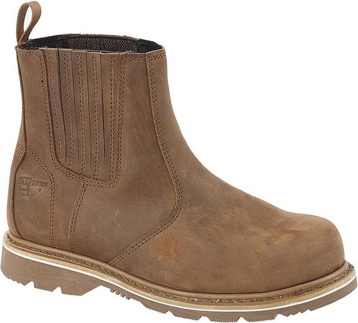 Grafters Dealerstiefel Safety Leder